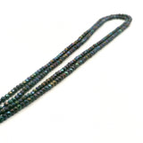 Mystic Hematite Micro Faceted Rondelle Beads 3×2mm – Multi-Color Sparkle – 13 Inch Jewelry Strand