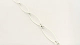 Sterling Silver Chain. Ling Oval  Chain. Marquise and Oval Shape Chain |1 foot