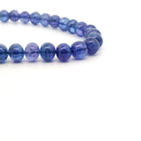Natural Blue-Purple Tanzanite 8mm Round Beads Strand – Genuine Amethyst Gemstone Beads for Jewelry Making (26 Beads)