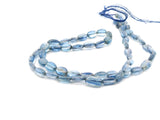 Blue Kyanite Smooth Oval Beads – Approx. 7–9 mm – Natural Blue Kyanite Strand