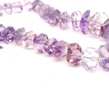 Amethyst Faceted Nugget Beads – Graduated 8–16 mm – Natural Purple Quartz Statement Beads