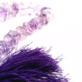 Amethyst Faceted Nugget Beads – Graduated 8–16 mm – Natural Purple Quartz Statement Beads