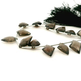 Smoky Quartz Faceted Nugget Beads – Approx. 8–10 mm – Natural Brown Quartz Beads
