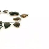 Smoky Quartz Faceted Nugget Beads – Approx. 8–10 mm – Natural Brown Quartz Beads