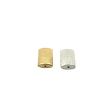 Puffed  Beads, Gold finish And Silver Plated Brushed Finish, e-coated (Rectangular Beads) | Purity Beads