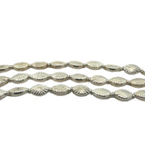 1 Strand of Oblong Starburst  Gold Finish  And Oxidized Silver Plated Beads  Fancy Bead e-coated  ( 14 Beads)  Size: 10mm