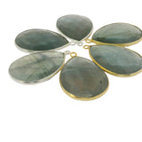 Multi Fire Labradorite Heart Pendant – 15x18mm & 18x25mm, 1 Loop, Bezel Set in 925 Sterling Silver & Gold Plated Silver, 1 Pc
