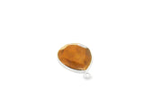 Tiger Eye Pear One-Loop Bezel Setting 15mmx18mm & 18mmx25mm – Gold Plated Over Sterling Silver or 925 Silver
