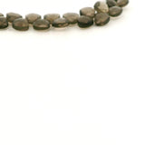 Smoky Quartz Faceted Briolette Beads – 8–12mm Puff Heart Gemstones – 45 Beads in Strand for Jewelry Making