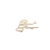 Gold Filled Toggle, Clasp for Necklace, Bracelet, Jewelry 2 Set 10mm 14K Real Gold Filled Toggle Clasp T1GF
