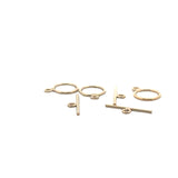 Gold Filled Toggle, Clasp for Necklace, Bracelet, Jewelry 2 Set 10mm 14K Real Gold Filled Toggle Clasp T1GF