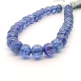 Tanzanite Gemstone Beads Strand, Natural Violet Blue Round 6mm Beads, 28 Beads