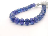 Natural Blue Tanzanite 8mm Round Beads Strand – Genuine Tanzanite Gemstone Beads for Jewelry Making (26 Beads)