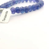 Natural Blue Tanzanite 8mm Round Beads Strand – Genuine Tanzanite Gemstone Beads for Jewelry Making (26 Beads)