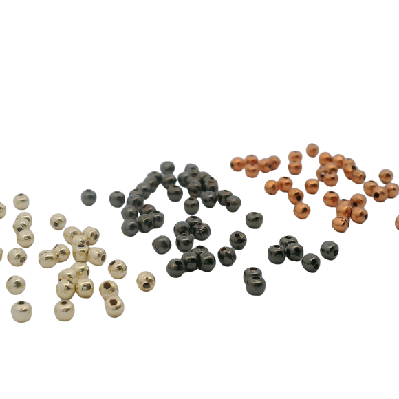 Solid Copper And Gunmetal Beads Plain Round Beads in 3 size: 2mm, 2.5mm and 3mm. Choice of 2 colors (Copper Color & Gunmetal)