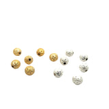 1 Strand of Brushed Finish Fancy Shiny Round Gold Finish Beads , E-coated Beads. Bead Size is: 8mm