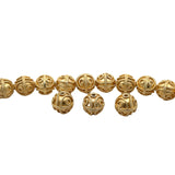 1 Strand of Decorative Beads, Gold Finish And Silver Plated, Brushed Finish, e-coated (about 12 Beads) Size: 16mm.