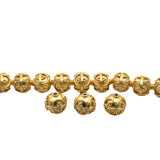 Decorative Beads, Gold Finish And Silver Plated, Brushed Finish, e-coated (about 12 Beads) | Purity Beads