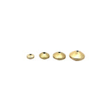 Designer's spacers A Pack of Saucer Shape, Brushed finish, Gold Finish And Silver Plated beads