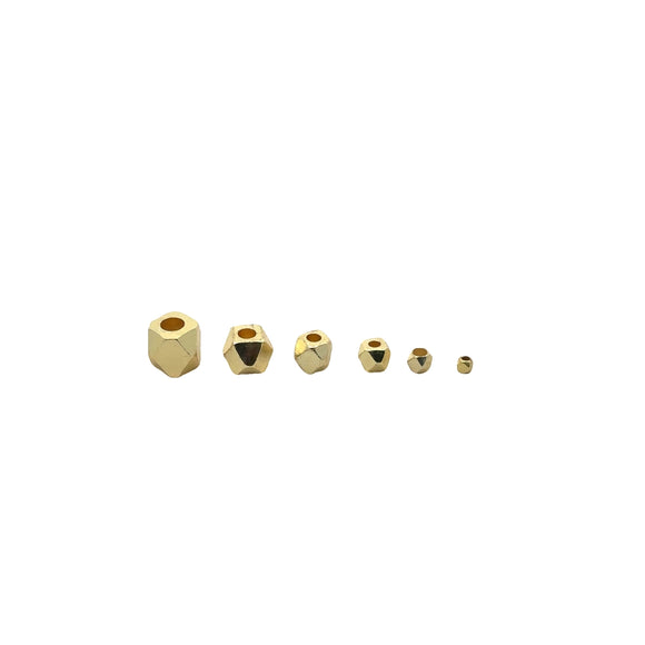 One Strand of Brass Nuggets, Brushed Finish, Choice of 3 Colors (Gold Finish, Silver, Gunmetal) AND 5 Sizes: 2, 2.5, 4, 5, 6, 7,8mm. | Purity Beads