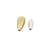 1 Strand of Teardrop Beads, fishing lure Beads,  fishing sinker Bead Gold finish And Silver Plated , Available in 2 sizes: Large Size- 34X13mm, Small- 24X11mm