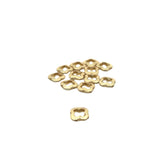 Double Quatrefoils, Clover (Gold Finished/Silver Plated) | Purity Beads