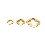 Double Quatrefoils, Clover (Gold Finished/Silver Plated) | Purity Beads