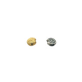 1 Strand of Decorative, designer  Spacer beads, Oxidized Silver Plated OR Shiny Gold Finish, E-coated, Size: 9mm, #NO-35