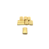 Puffed  Beads, Gold finish And Silver Plated Brushed Finish, e-coated (Rectangular Beads) | Purity Beads