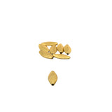 Spacer Beads Brushed Gold Finish or Sterling Silver Plated Spacer Beads, E-coated Beads.