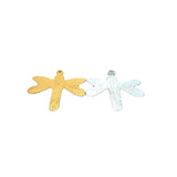 Dragonfly Charms, Finding. E-Coated,  (Gold Finish or Silver Plated) made out of Brass Findings. | Purity Beads.