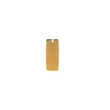 Gold Finish And Silver Plated ,Gunmetal Stamping Bar/Rectangular Charms/Pendent in Three colors Brushed Finish Rounded Edge, Size: 28mmX11mm