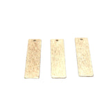 Stamping Blank Bar (Rectangular) Gold Finish, Silver Plated or Copper, Charms/Pendents | Purity Beads