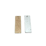 Stamping Blank Bar (Rectangular) Gold Finish, Silver Plated or Copper, Charms/Pendents | Purity Beads