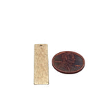 Stamping Blank Bar (Rectangular) Gold Finish, Silver Plated or Copper, Charms/Pendents | Purity Beads