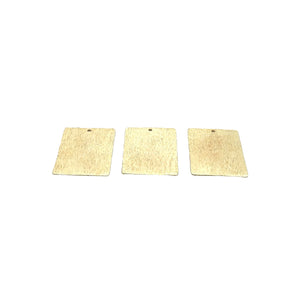 Gold Finish And Silver Plated Stamping Bar/Rectangular Charms/Pendent in two colors  Brushed Finish, Size: 30mmX22mm