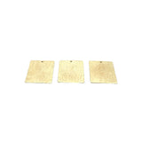 Gold Finish And Silver Plated Stamping Bar/Rectangular Charms/Pendent in two colors  Brushed Finish, Size: 30mmX22mm