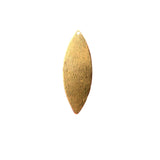 Marquis Shaped Charm (Gold Finished/Silver Plated)   G#667 | Purity Beads