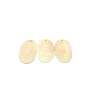 Gold Finish And Silver Plated, E-coated, Brushed Finish, 1 hole, Findings 35mmX 16mm