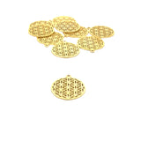 A Pack of 10 Pcs to6Pcs Gold Finish,Silver Plated E-coated,Brushed Finish,Handmade Circle With Loop Available two Size :,34mmX28mm,28mmX26".