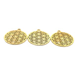 A Pack of 10 Pcs to6Pcs Gold Finish,Silver Plated E-coated,Brushed Finish,Handmade Circle With Loop Available two Size :,34mmX28mm,28mmX26".