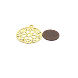 Charm, Gold Finish or  Silver Plated, E-coated, Brushed Finish, Copper Findings. | Purity Beads.