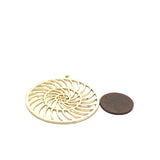 Findings Gold Finish or Silver Plated or Copper  Pendent, E-coated, Brushed Finish | Purity Beads