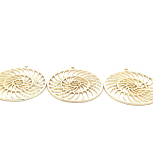 Findings Gold Finish or Silver Plated or Copper  Pendent, E-coated, Brushed Finish | Purity Beads