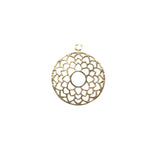 Flower Shaped Pendant (Gold Finished/Silver Plated) | Purity Beads