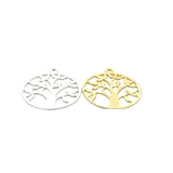 Tree of life  Charm (Gold Finished/Silver Plated) | Purity Beads