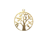 Tree of life  Charm (Gold Finished/Silver Plated) | Purity Beads