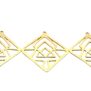 Earring Component/Pendant (Gold Plated/Silver Plated) | Purity Beads