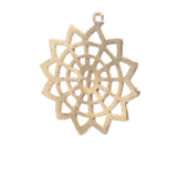 5 Pcs Gold Finish And Silver Plated  Fancy Designer Charm/Pendent , E-coated, Handmade, "35mmX31mm".