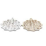 Fancy Pendent/Charm Gold Finish, Silver Plated or Copper -  E-coated, Brushed Finish. | Purity Beads